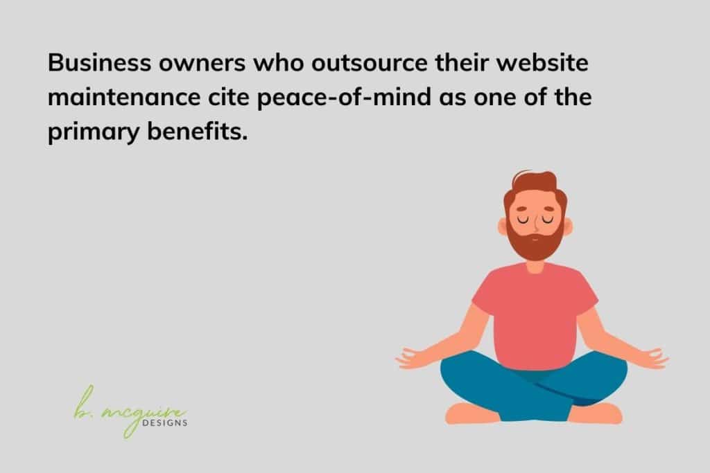 outsourcing website maintenance gives peace of mind